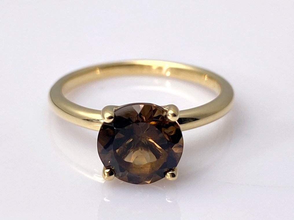 Bague - 14 carats Or jaune -  1.76ct. tw. Quartz #1.0