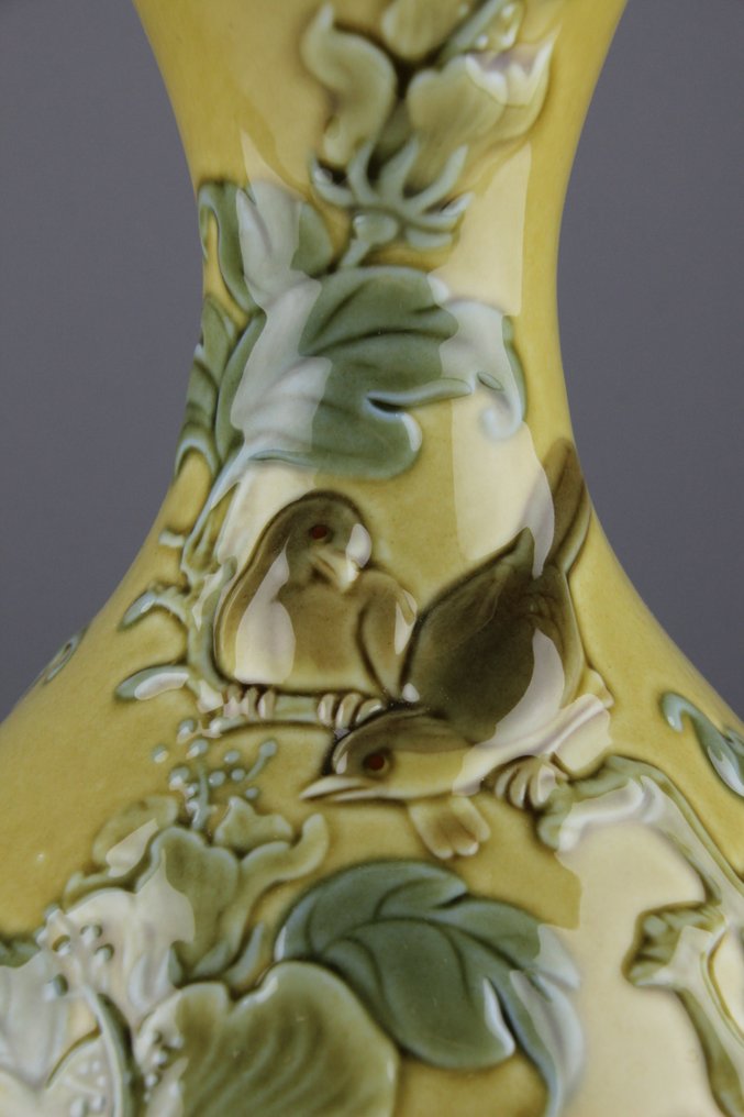 Lladró - Julio Fernandez - 花瓶 -  01004691  - 瓷 - 带有麻雀的花瓶 #1.0