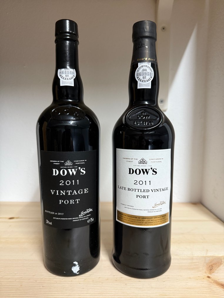 2011 Dow's - Vintage Port, Late Bottled Vintage Port - Bottled in 2013 - Douro - 2 Bottles (0.75L) #1.0