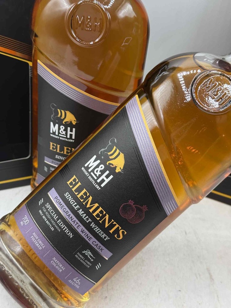 M&H Elements - Pomegranate Wine Cask for Rosh Hashana  - 700 ml - 2 flaskor #1.0
