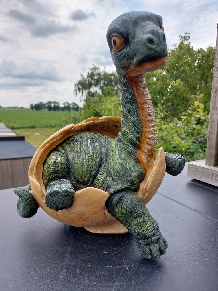 Statue, Brachiosaurus Dinosaur egg - 30 cm - polyresin #3.2