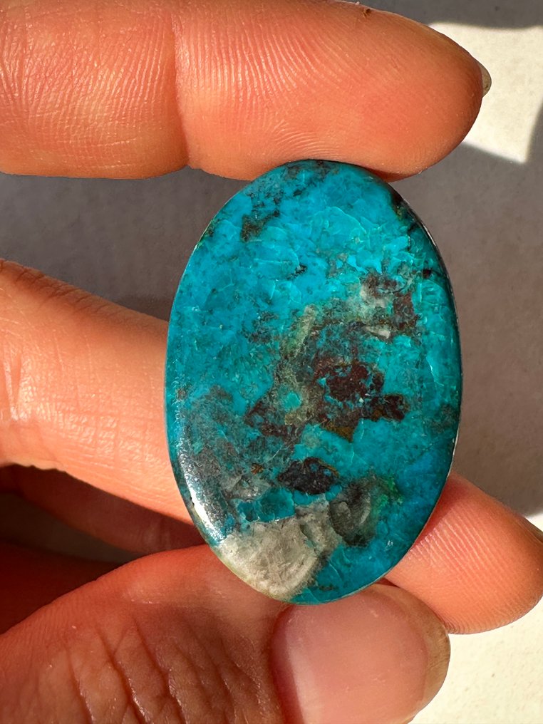 Τυρκουάζ Υπέροχο Τουρκόζι Νισαμπόρ 43,5 Ct. Μεγάλο Υπέροχο Κομμάτι. Ποιότητα πολύτιμων λίθων! - Ύψος: 34 mm - Πλάτος: 23 mm- 8.7 g #2.1