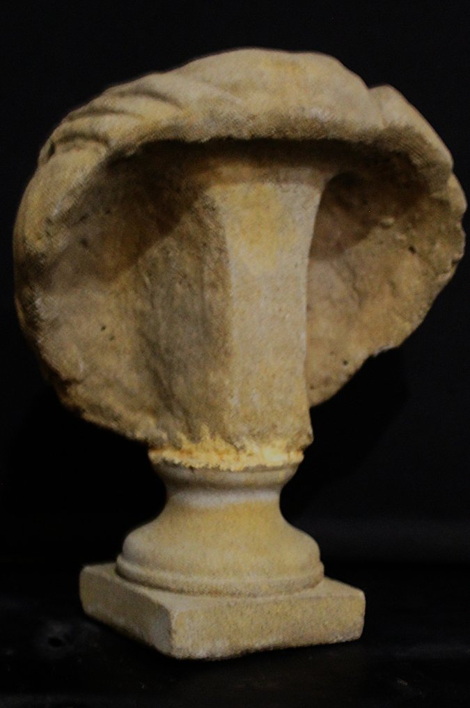雕塑, Busto di imperatore in peperino, XX secolo - 30 cm - peperino #1.0