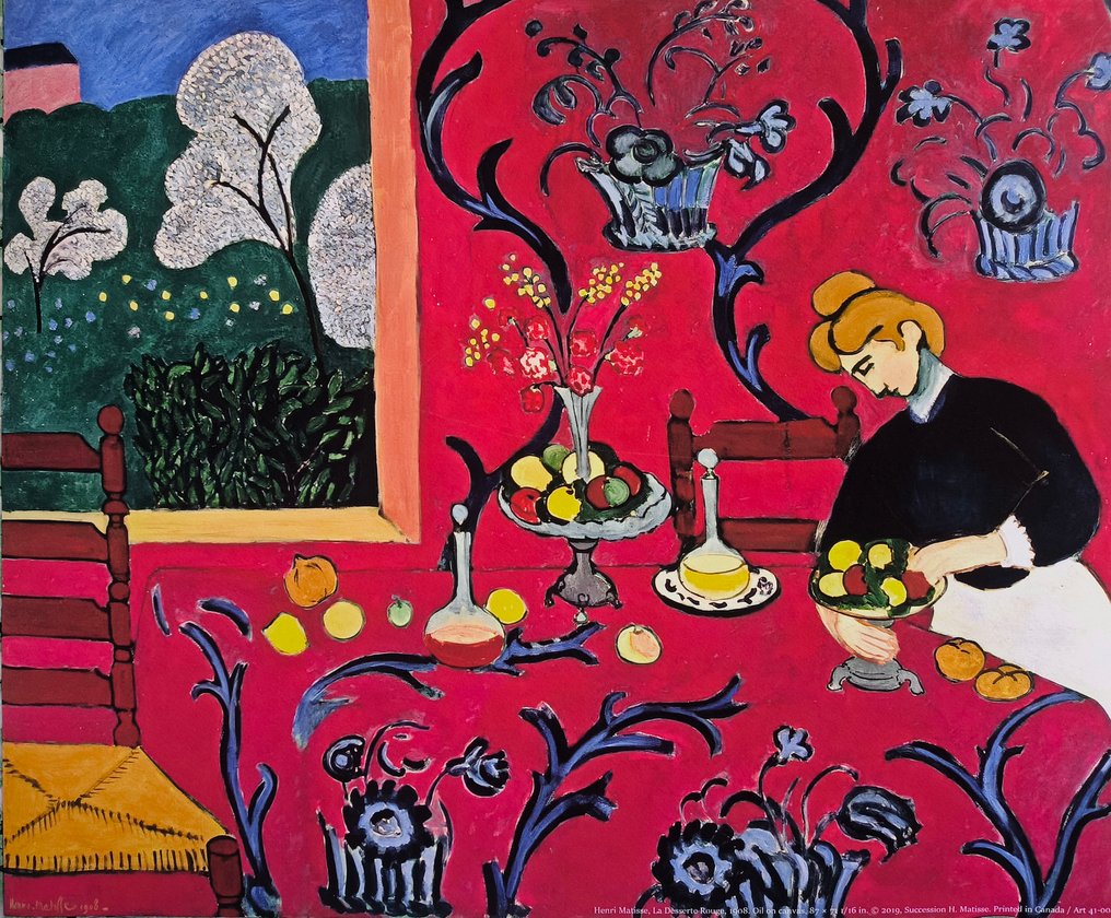 Henri Matisse (1869-1954) (after) - "La Desserte Rouge, 1908" #1.0