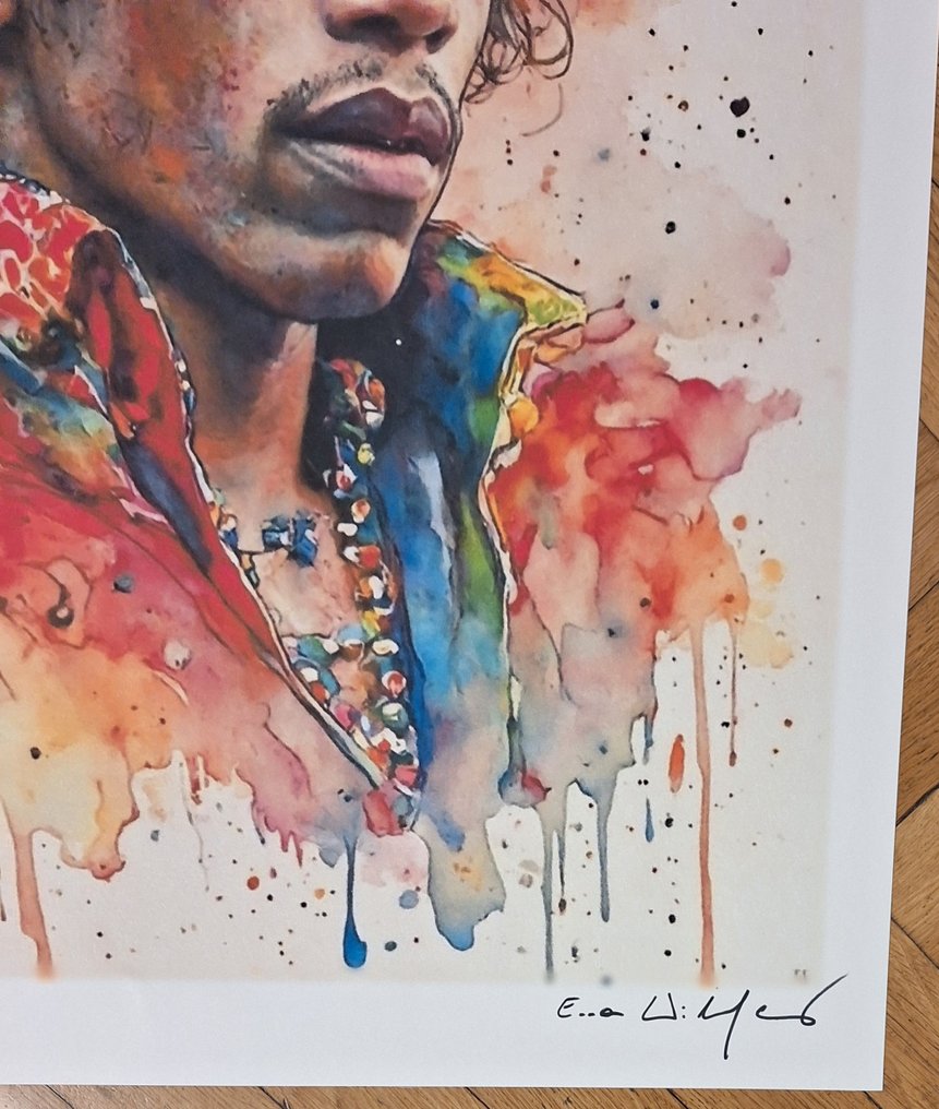 Jimi Hendrix by Emma Wildfang - Watercolor Edition - Fine Art High-Quality Giclée - Limited edition - 2025 #1.0