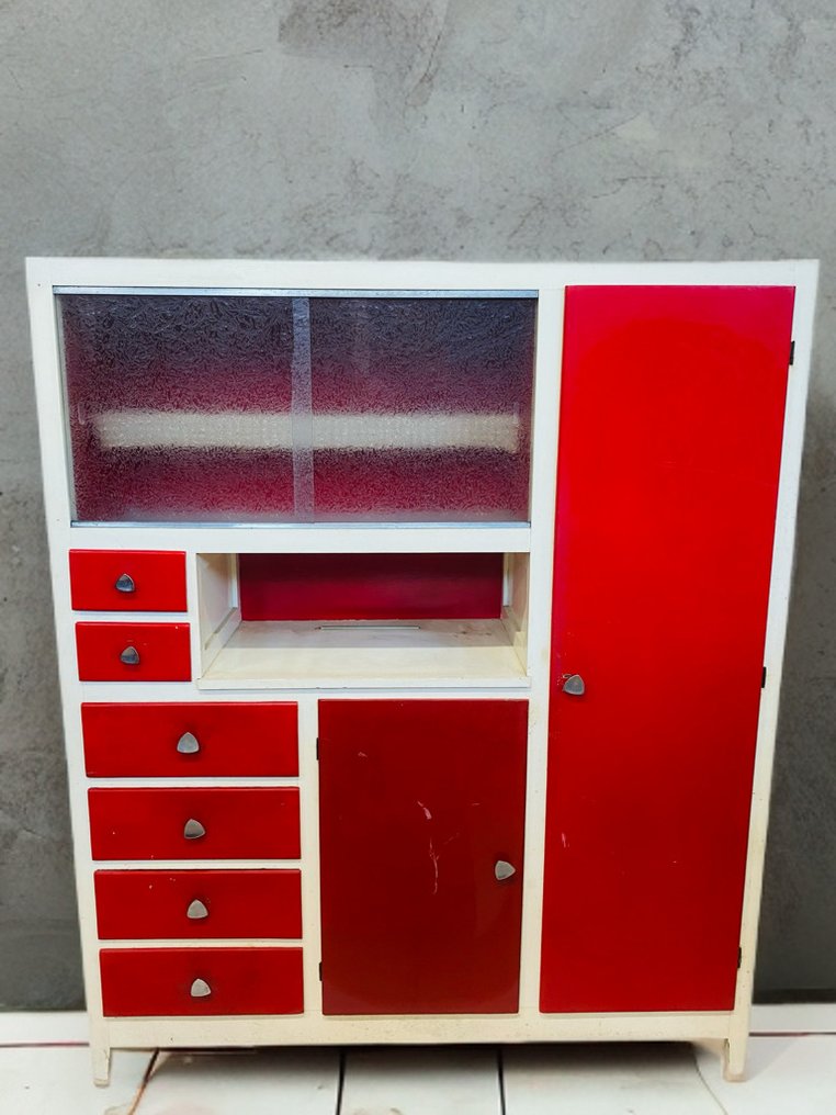 梳妝台 - 木 - 50年代复古移动厨房 #1.0