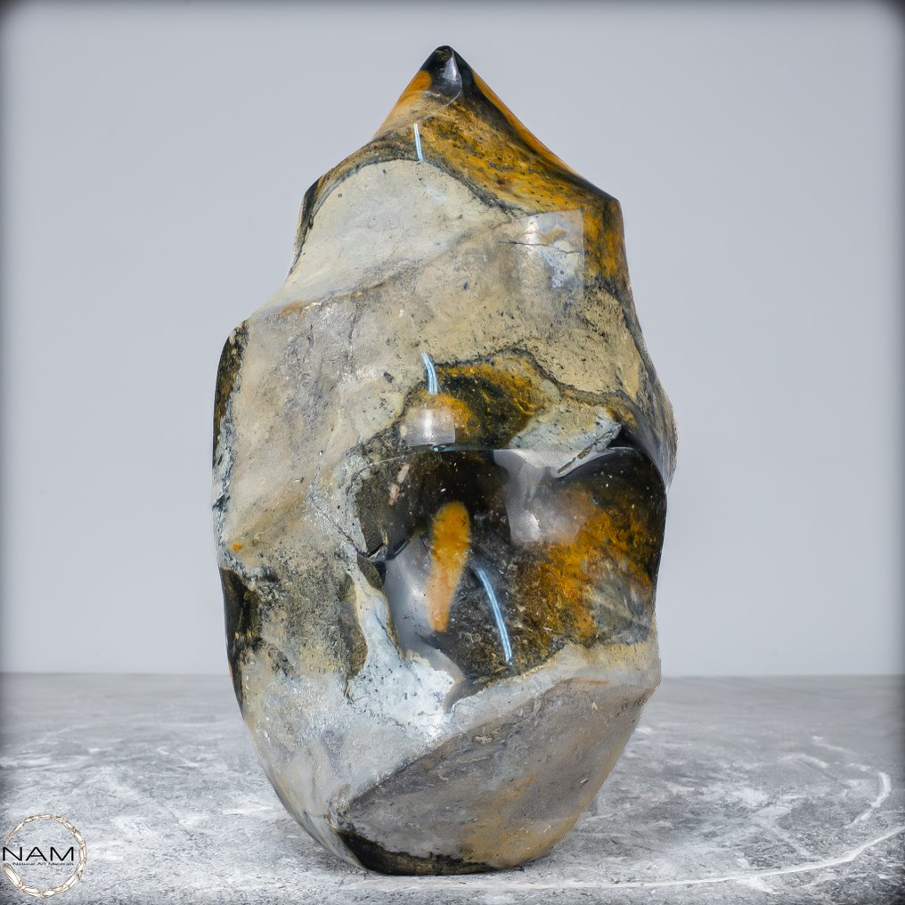 New find! Rare natural jasper - chalcedony Flame- 1880.34 g #1.0