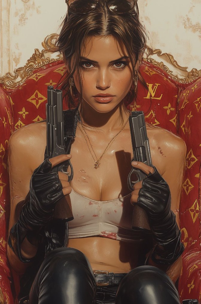 Canvas Fit - Alberto Ricardo - Armadur Tronos de Guerra y Glamour: Master Chief & Lara Croft #2.1