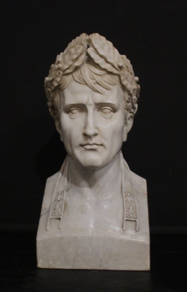 Γλυπτό, Busto di Napoleone in marmo di Carrara - 62 cm - Μάρμαρο #3.2