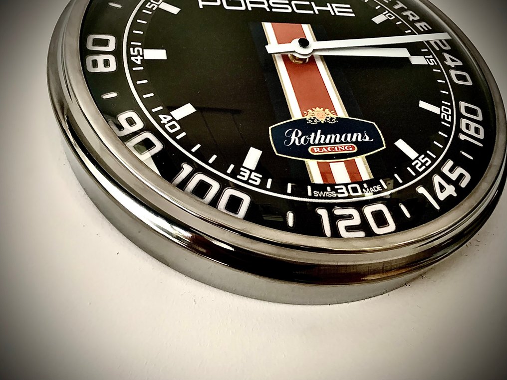 独家 Rothmans Porsche 赛车墙钟 – 限量版 8/50 -  Vintage 金屬, 玻璃, 塑料 - 2010-2020 - 保时捷墙钟 #3.2