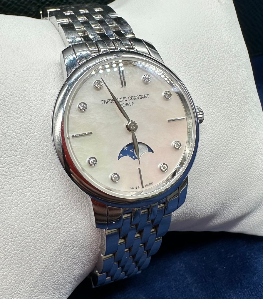 Frédérique Constant - Slimline Moonphase - Ei pohjahintaa - Model 206MPWD1S6B - Naiset - 2010-2020  #3.2