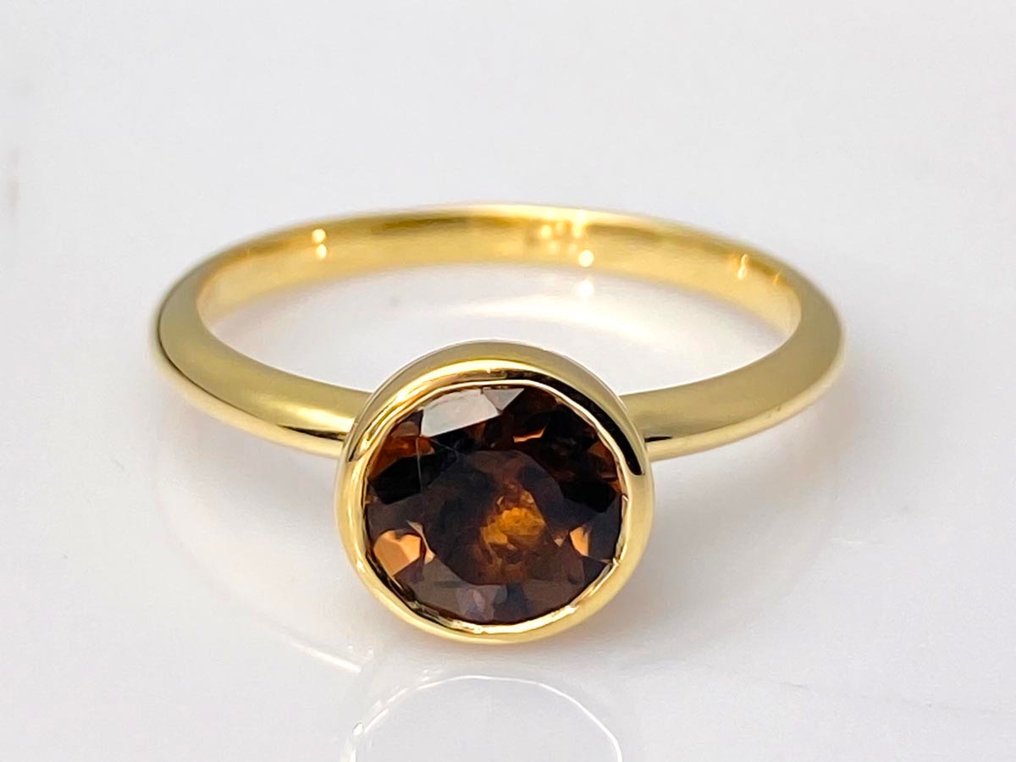 Ring - 14 kt. Yellow gold - 1.15ct. tw. Quartz #1.0