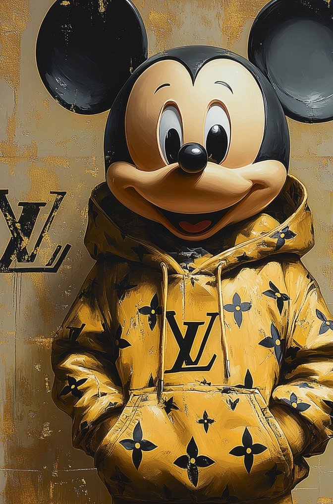 Canvas Fit - Alberto Ricardo - Goku y Mickey en la Era del Street-Lujo #1.0