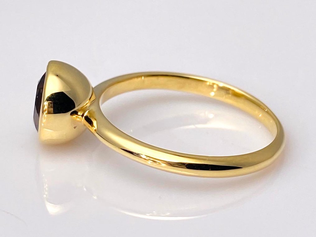 Ring - 14 kt. Yellow gold - 1.15ct. tw. Quartz #2.1