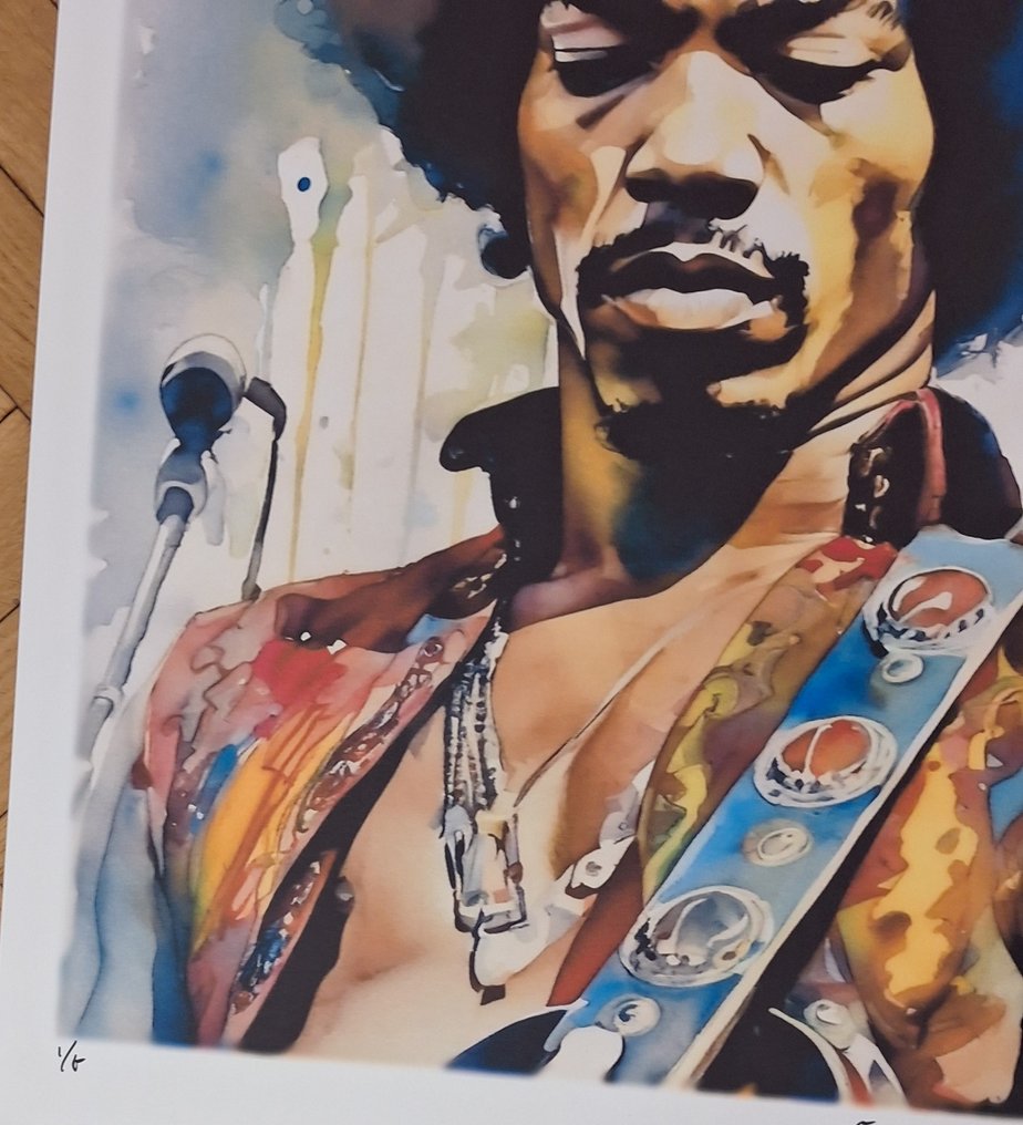 Jimi Hendrix by Emma Wildfang - Watercolor Edition - Fine Art High-Quality Giclée - Limited edition - 2025 #2.1