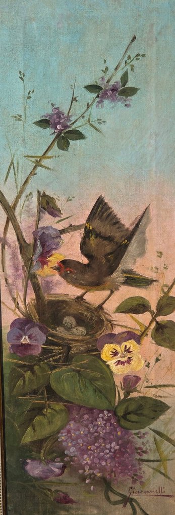 Hector Giacomelli (1822-1904) - Cuidando del nido #1.0