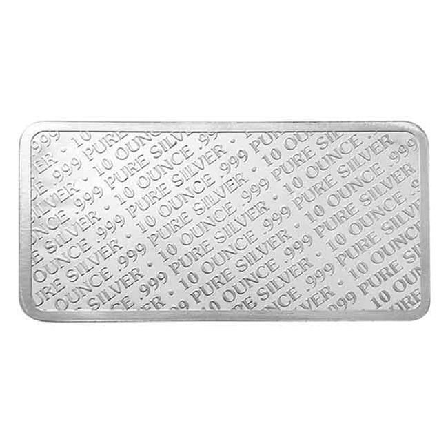 10 once troy - Argento .999 - 10 oz Buffalo 999 Fine Silver Bar #1.0