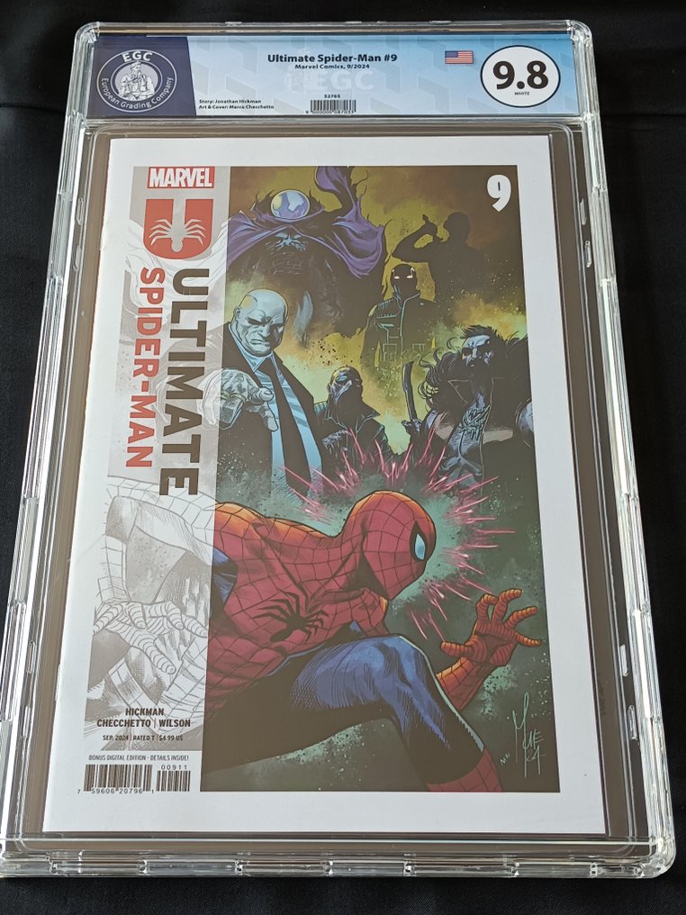 Ultimate Spider-Man (Vol. 3) #9 + #9 Anand Ramcheron Variant - EGC 9.8 + 9.8 - 2 Graded comic - Første utgave - 2024 #1.0