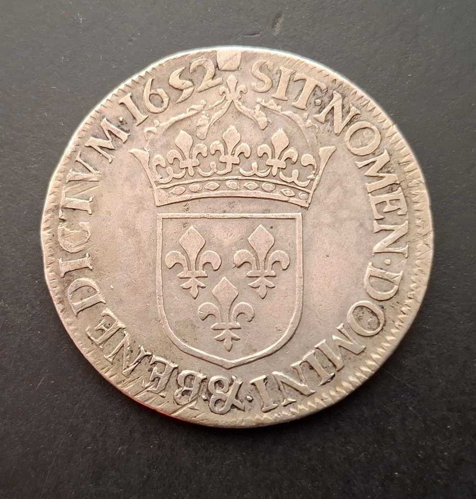 France. Louis XIV (1643-1715). Ecu 1652 & (Aix-en-Provence)  (No reserve price) #1.0