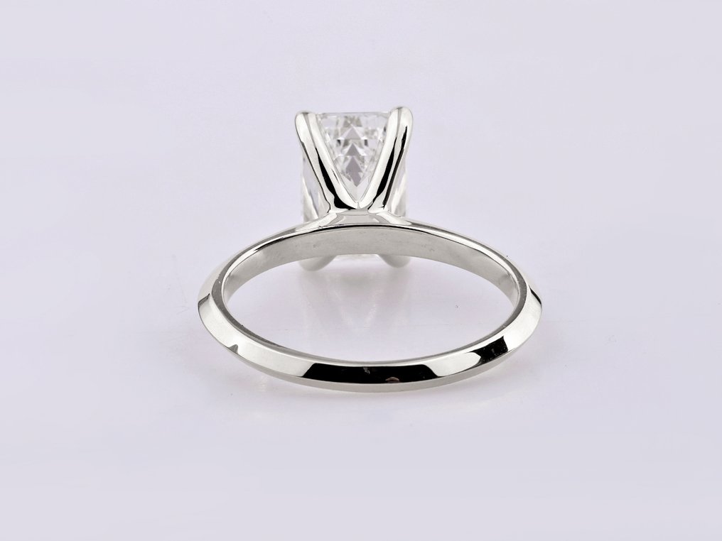 戒指 - 14K包金 白金 - 3.00ct. tw. 钻石 (实验室培育) #4.3