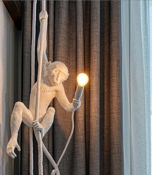 Seletti - Marcantonio - Lâmpada - A Versão de Teto da Lâmpada Macaco - Resina #1.0