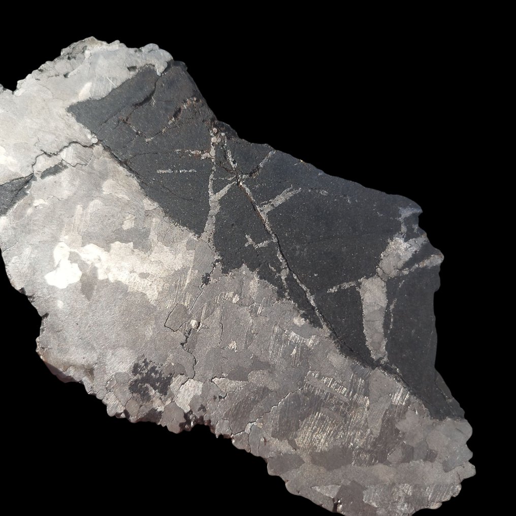 Siliciumgesteente IJzermeteoriet Campo del Cielo (Argentinië, 4500 jaar) Gestabiliseerd. - Hoogte: 18 cm - 463 g #1.0