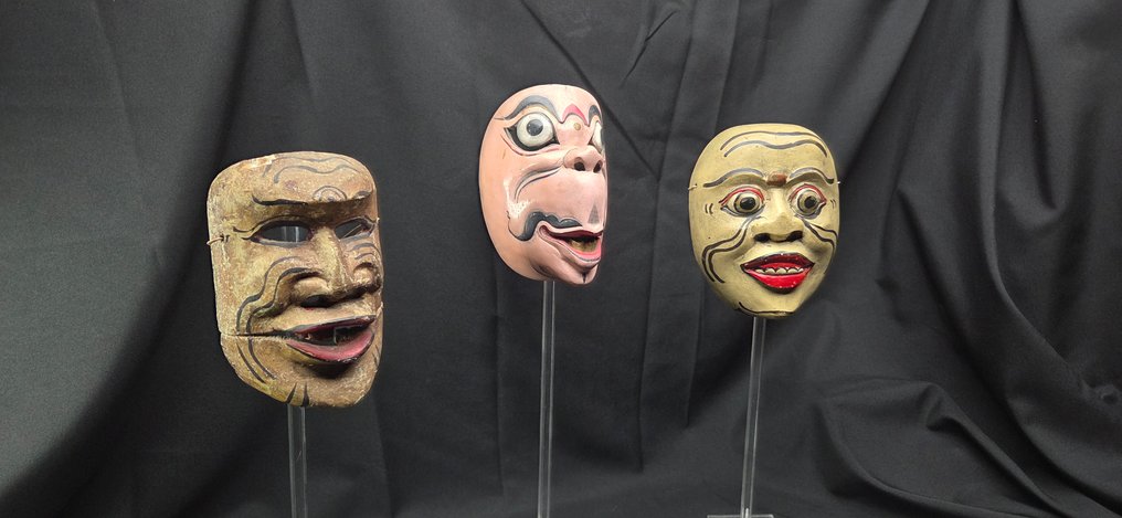 3个印度尼西亚戏剧面具 - 印度尼西亞 #2.1