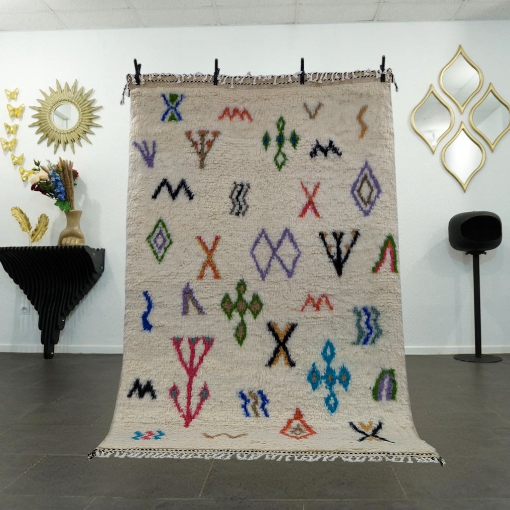 Berber, Χαλί Azilal από μαλλί - Χαλί - 258 cm - 163 cm - Σύγχρονη Προγονική #1.0