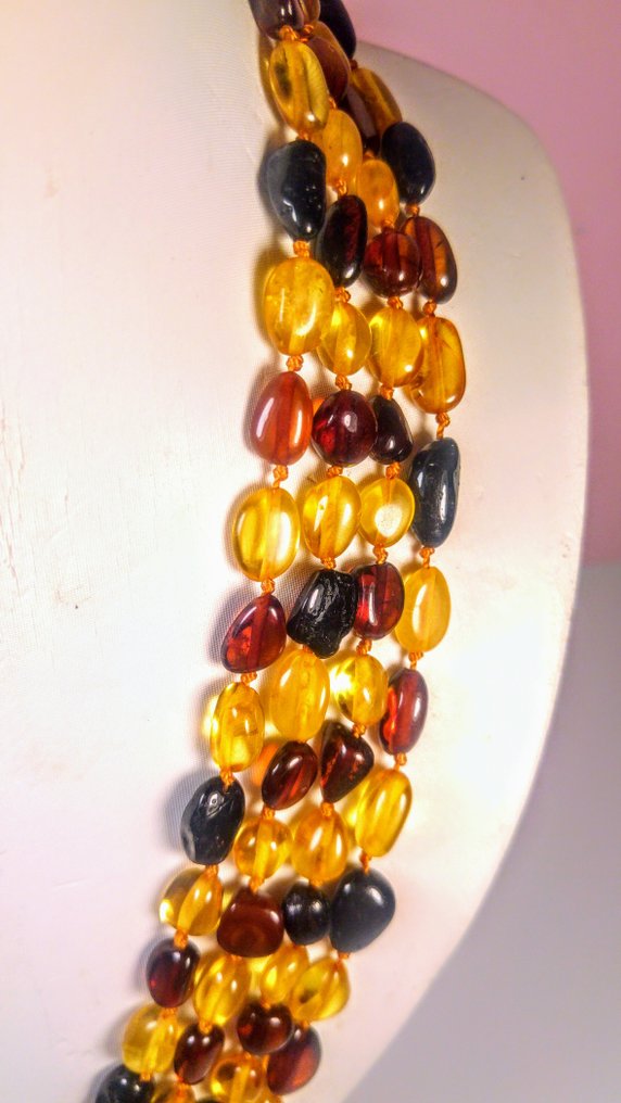 长款波罗的海琥珀项链 - 琥珀 - Unique design - 200 cm - 10 mm  (没有保留价) #4.3
