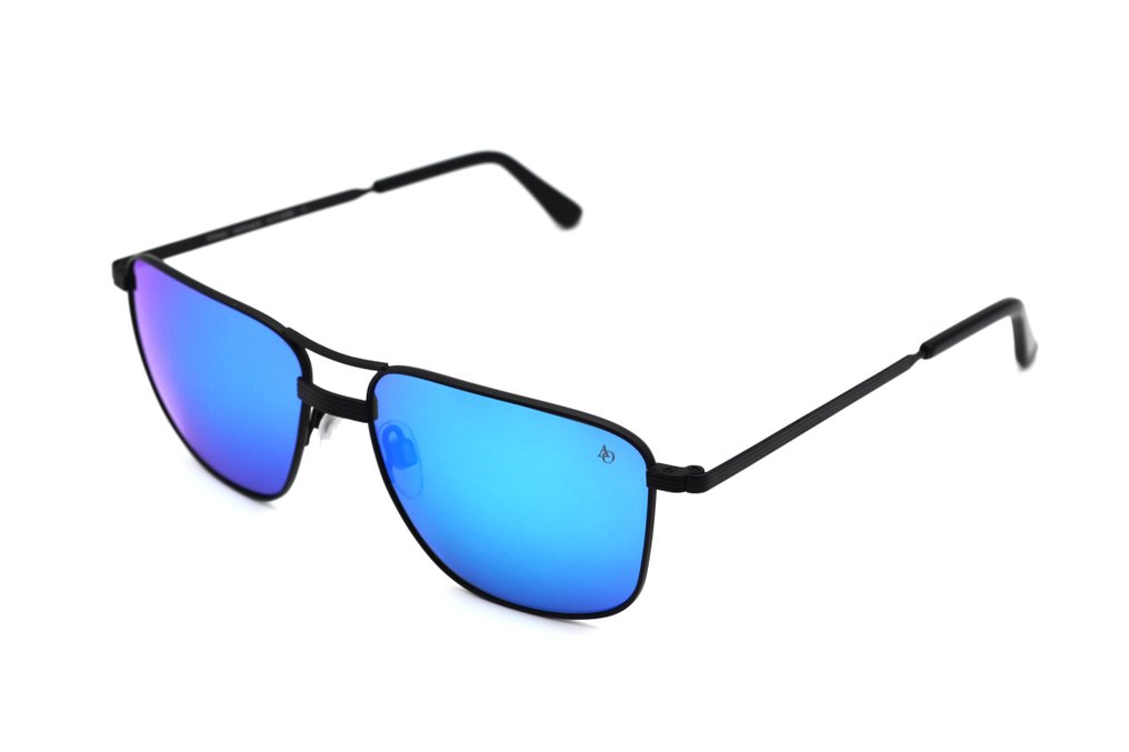 Other brand - American Optical - AIRMAN - Blue Mirrored Lenses - Classic Rectangular Design *New* - 墨鏡 #1.0
