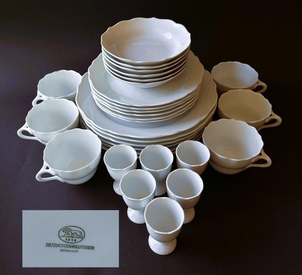 Hutschenreuther - Speiseservice (30) - Hutschenreuther Breakfast and Dinner Set – 30 Pieces - Porzellan #1.0