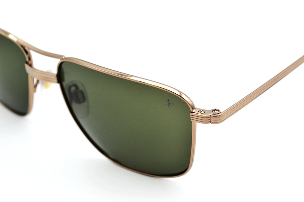 Other brand - American Optical - AIRMAN Light Bronce - Green Lenses - Classic Rectangular Design  *New* - Γυαλιά ηλίου #2.1