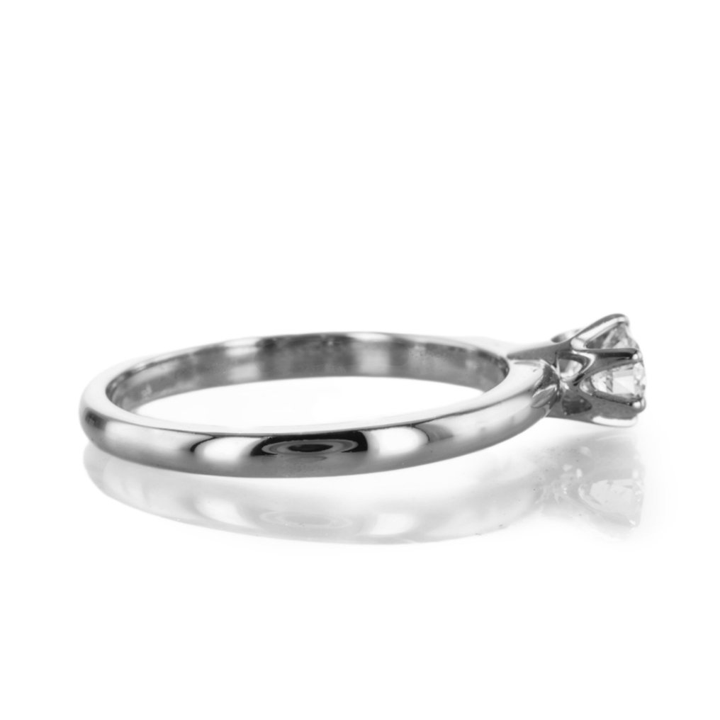 戒指 - 14 克拉 白金 - 0.27ct. tw. 鉆石 (天然) #2.1