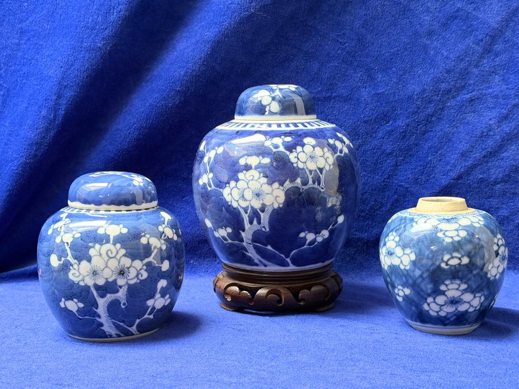 淡赤黄色的罐子 (3) - 瓷 - 3 pruimboesem gemberpotte #3.2