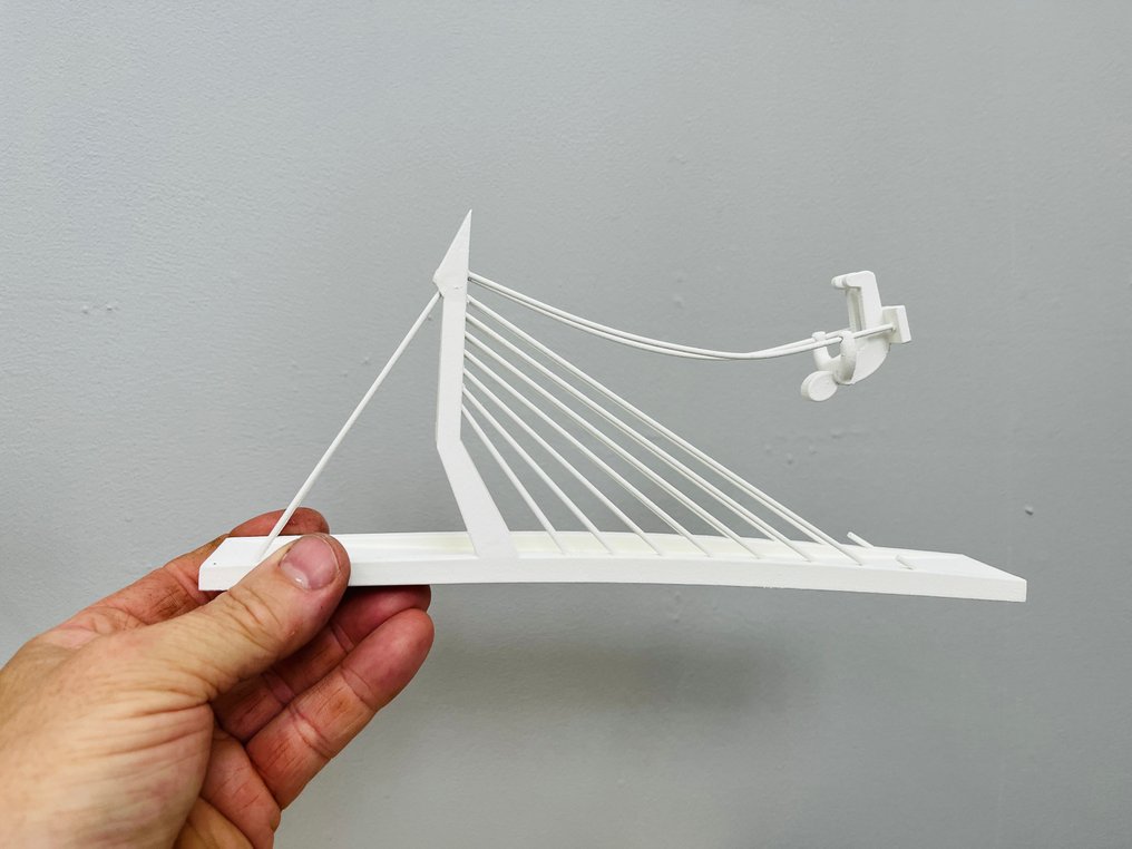 Tomas Schats - 雕塑, Erasmusbrug - 12 cm - 树脂 #4.3