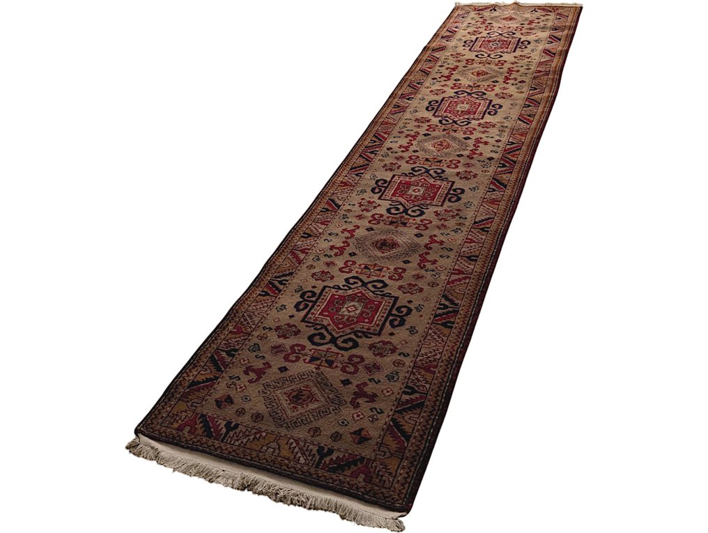 Αρχαίος Καυκάσιος - Χαλί - 353 cm - 82 cm - Μπορντζαλού-Ντεσίν #2.1