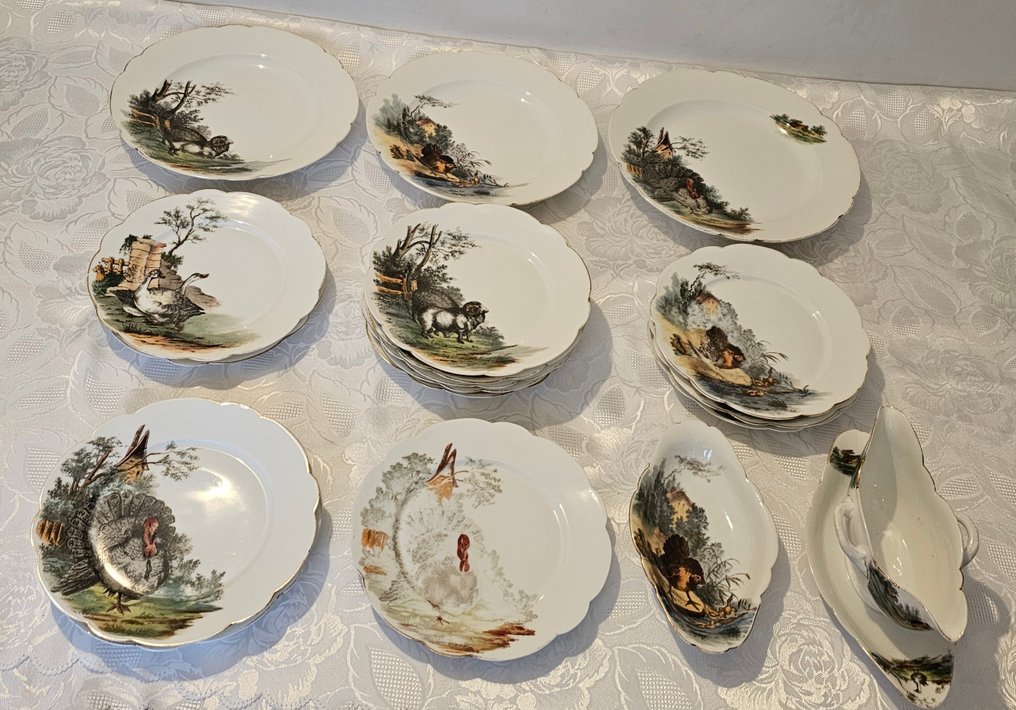 Σερβίτσιο τραπεζιού (18) - Πορσελάνη - Χειροποίητα ζωγραφισμένο #1.0