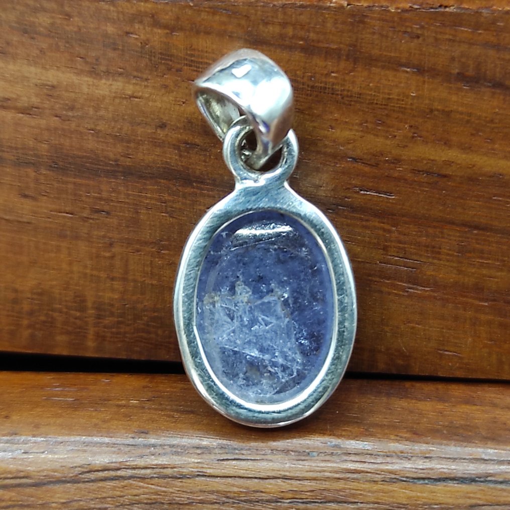 Tanzanite Ciondolo in argento 925 - Altezza: 0.5 cm - Larghezza: 1 cm- 1.6 g - (1) #3.2