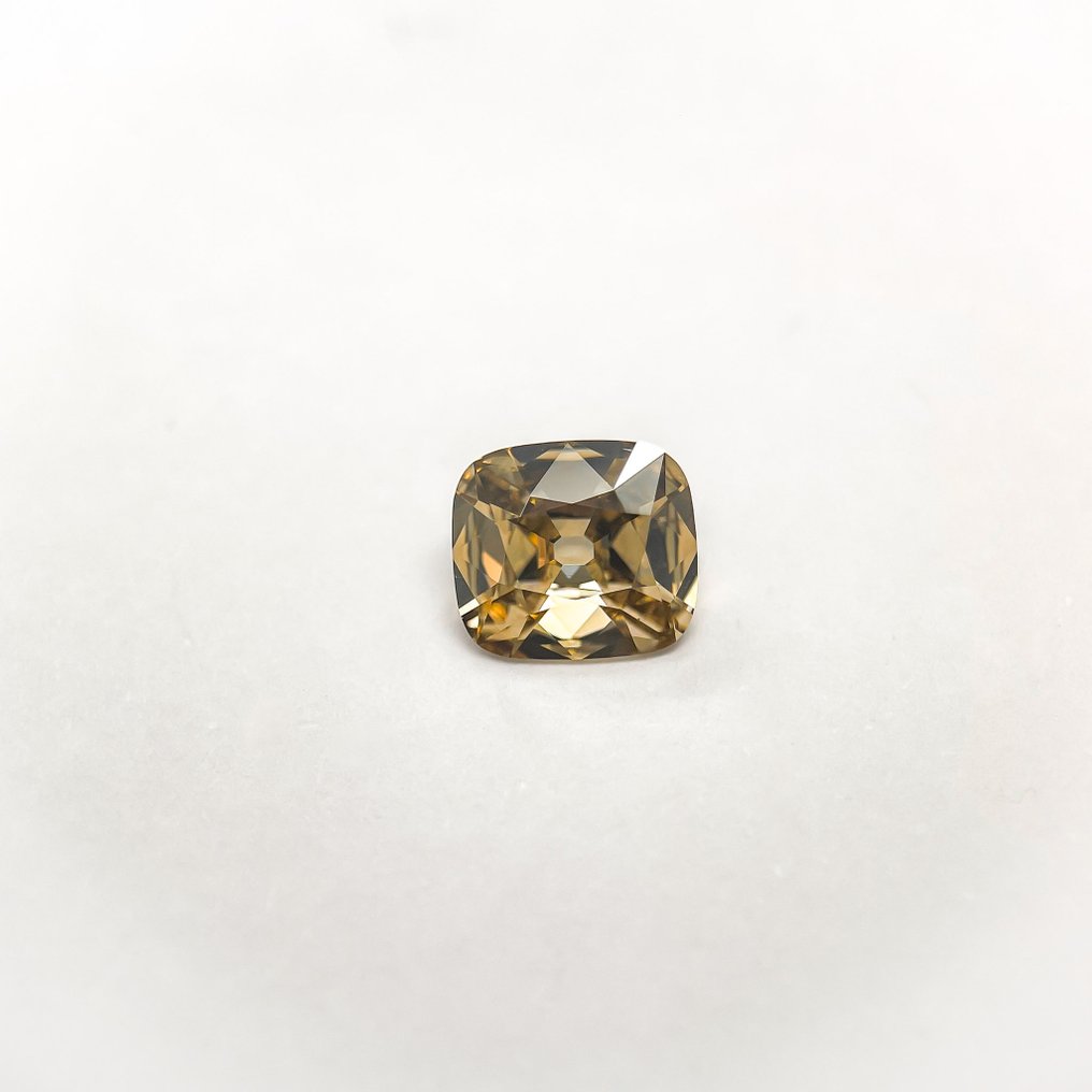 1 pcs Timantti  (Luonnonvärinen)  - 1.11 ct - Cushion (pyöristetty neliö) - Fancy deep Ruskea Keltainen - VS2 - Kansainvälinen gemologinen instituutti (IGI) #1.0
