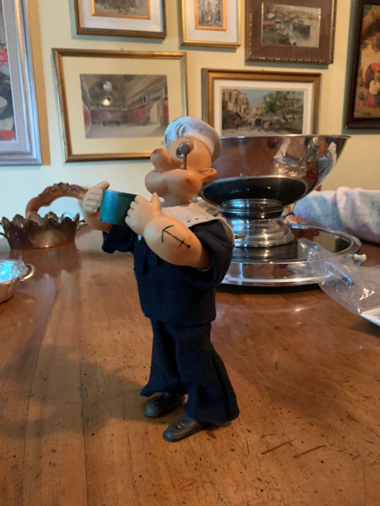 Probably Max Carl Or KFS - Mechanical Popeye The Sailor Man Figure, Unboxed - Wind-up toy - 1960-1969 #1.0