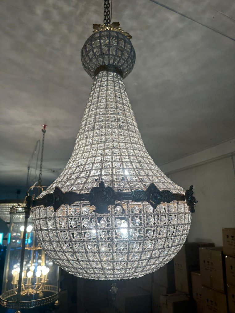 Lampada a sospensione - Bronzo, Vetro - Lusso a sospensione XL Vintage #3.2