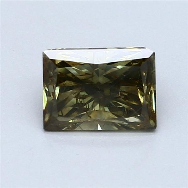 1 pcs 钻石  (天然色彩的)  - 1.35 ct - 雷地恩型 - Fancy dark 灰色, 稍帶綠色的 黄色 - 实验室报告中未指明 - 美国宝石研究院（GIA） #1.0