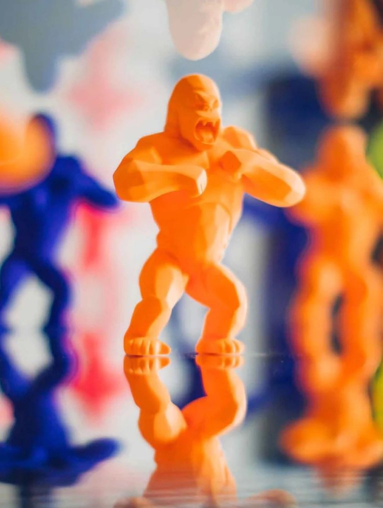 Richard Orlinski (1966) - 雕塑, Kong Pigments - 13 cm - 树脂 - 2016 #1.0