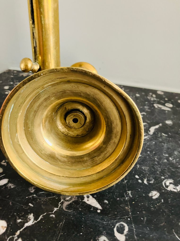 Gyertyatartó (2) - Aranyozott sárgaréz - Viktoriánus tolóablak #2.1