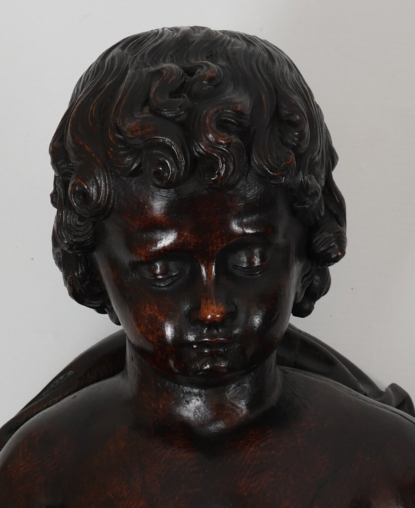 Γλυπτό, Vier allegorische putti - 65 cm - Ξύλο #2.1