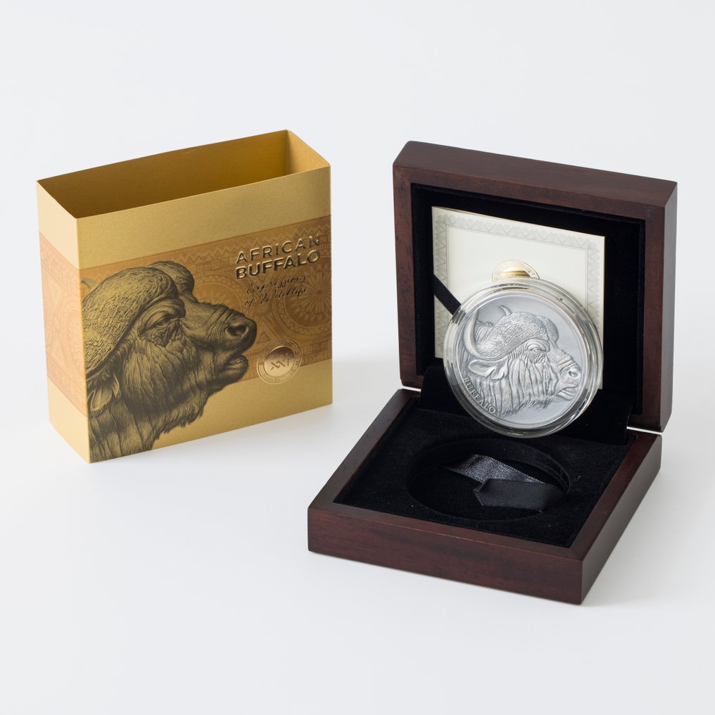 Cameroon. 2000 Francs 2022 - "African Buffalo" 2 Oz (No reserve price) #1.0