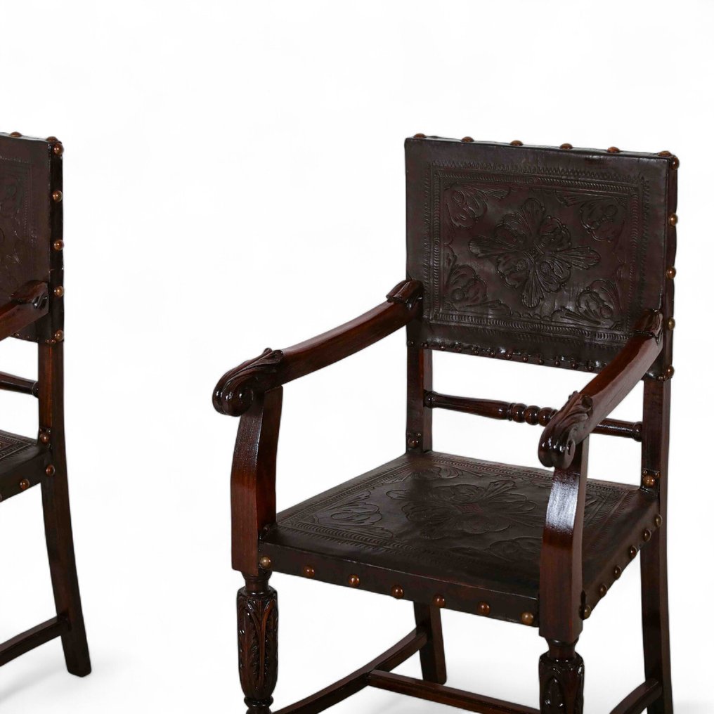 Szék - bőr, Diófa #4.3