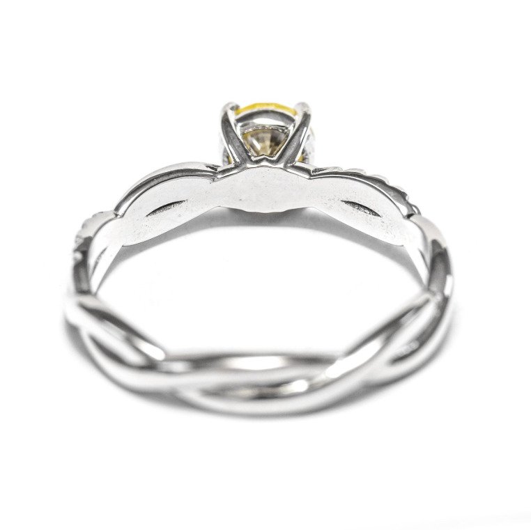 戒指 - 14K包金 白金 - 0.61ct. tw. 钻石 (天然) - 钻石 #2.1