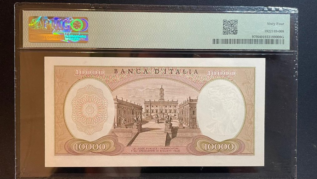 Olaszország. - 10 000 Lire - 1973 - Pick 97f  (Nincs minimálár) #3.2