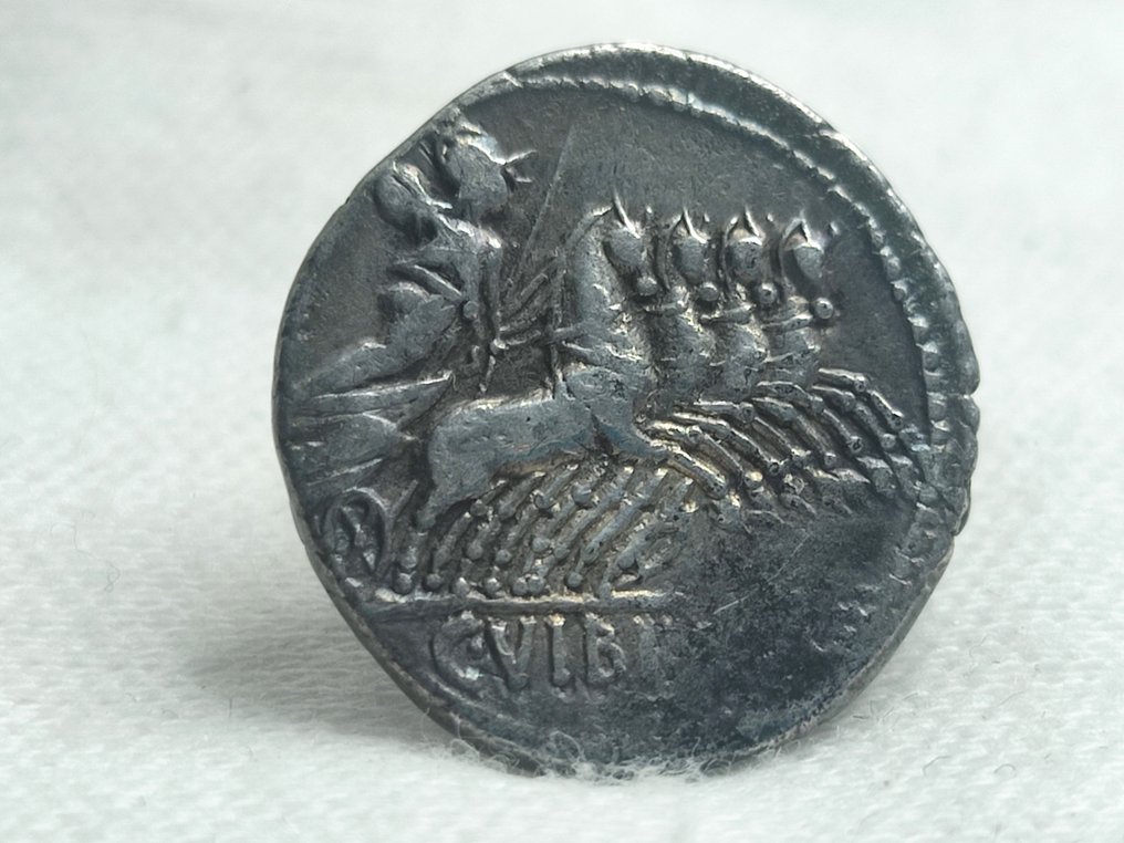 Repubblica romana. C. Vibius C. f. Pansa, c. 90 a.C.. Denarius Rome #3.2